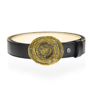 Todd Reed belt in Sterling silver, 18k yellow gold, white brilliant cut diamonds (0.13ct)